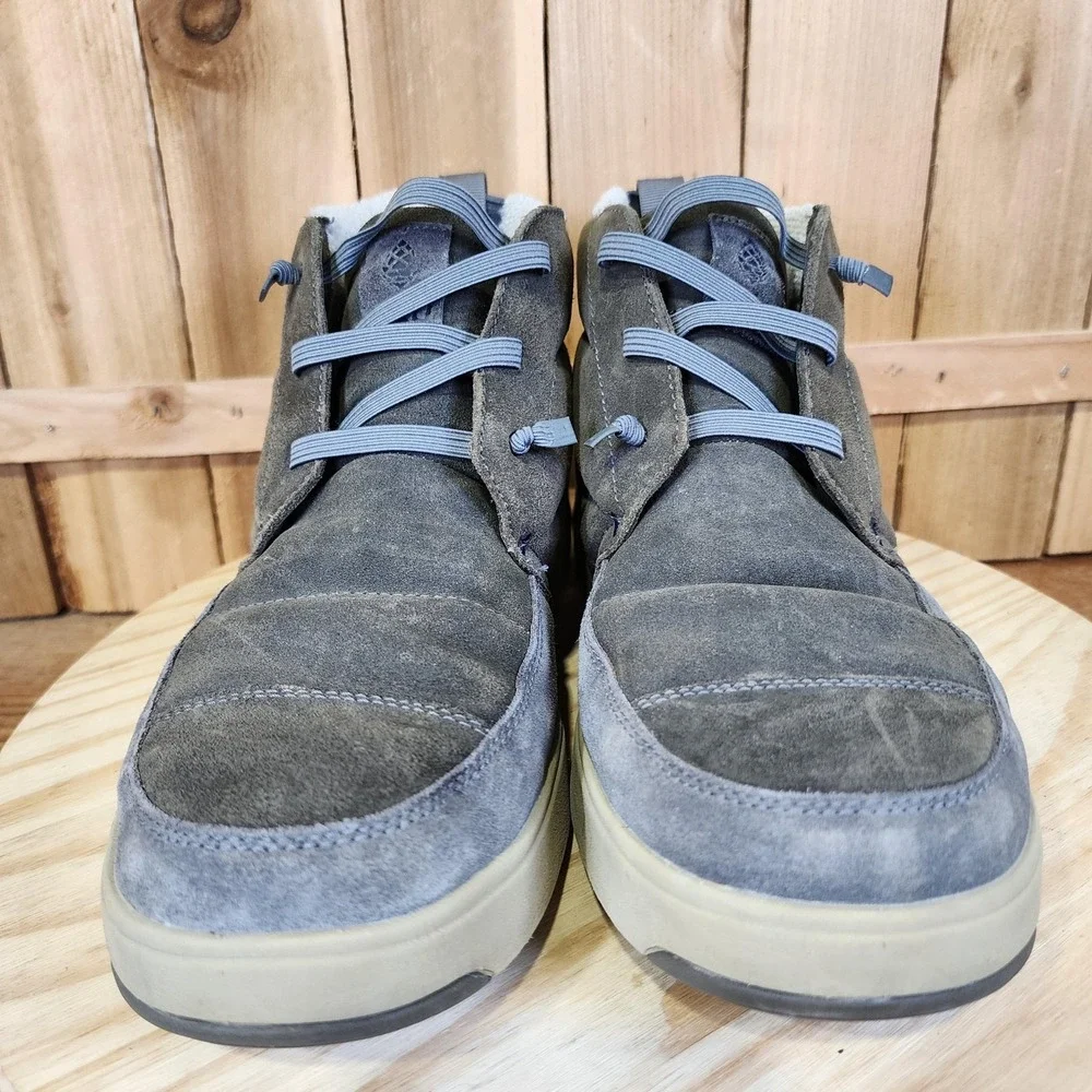 Stio Colter Mid Boots Mens 11 Gray‎ Suede Insulated Winter Snow Casual Outdoor